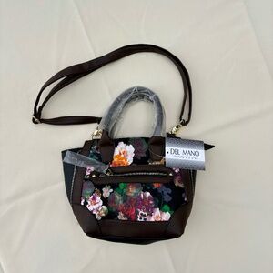 NWT Faux Leather Floral Purse